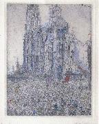James Ensor The Cathedral oil